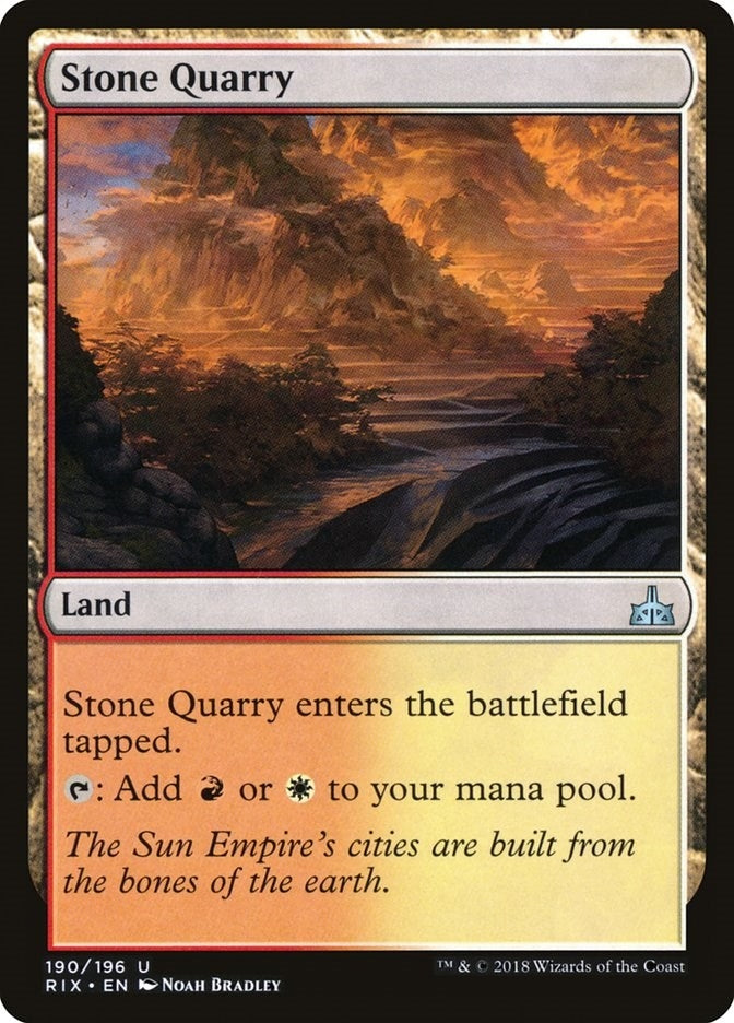 Image for Stone Quarry (190) [Rivals of Ixalan]