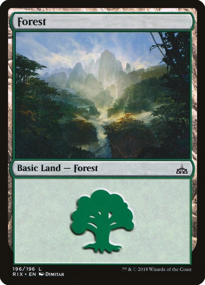 Image for Forest (196) [Rivals of Ixalan]