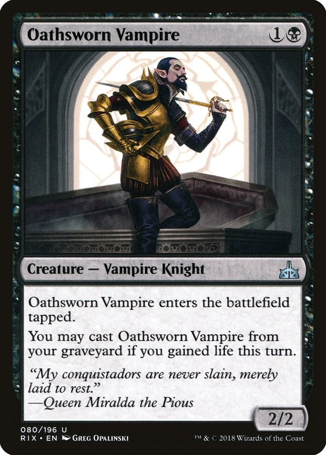 Image for Oathsworn Vampire (80) [Rivals of Ixalan]