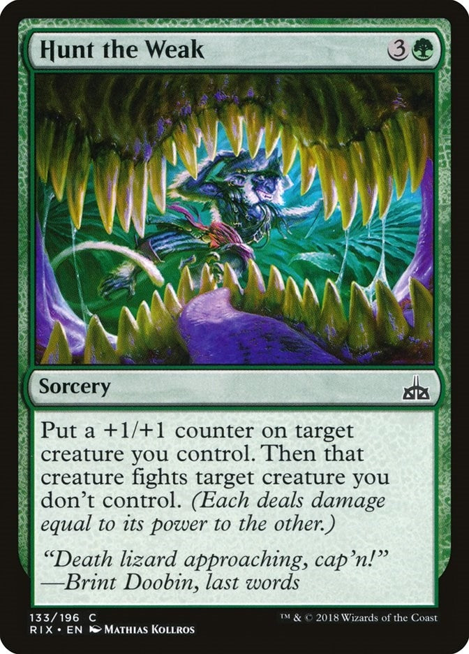 Image for Hunt the Weak (133) [Rivals of Ixalan]
