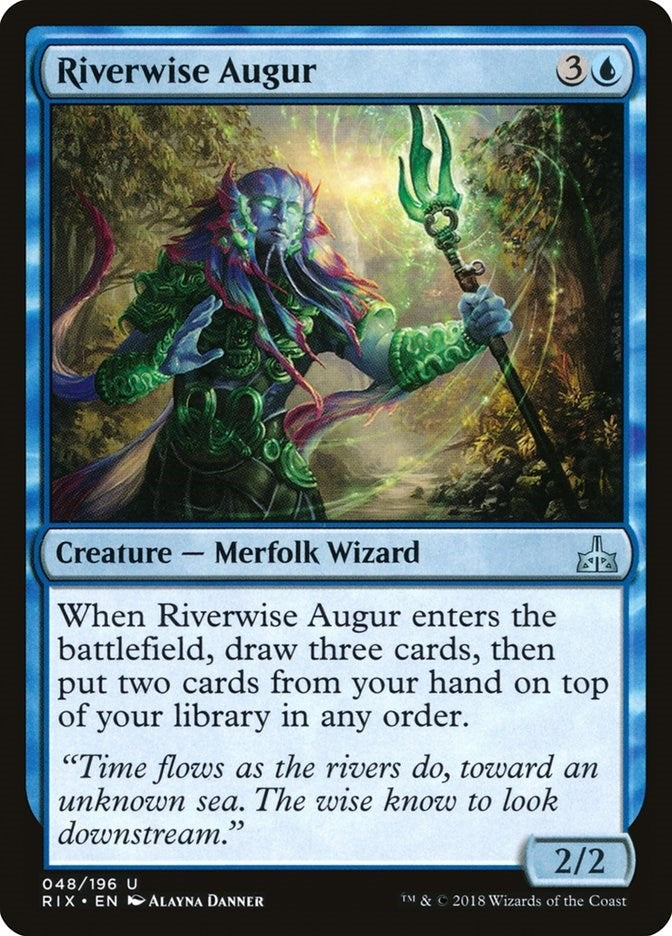 Image for Riverwise Augur (48) [Rivals of Ixalan]