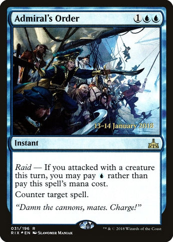 Image for Admiral's Order (31) [Prerelease Cards]