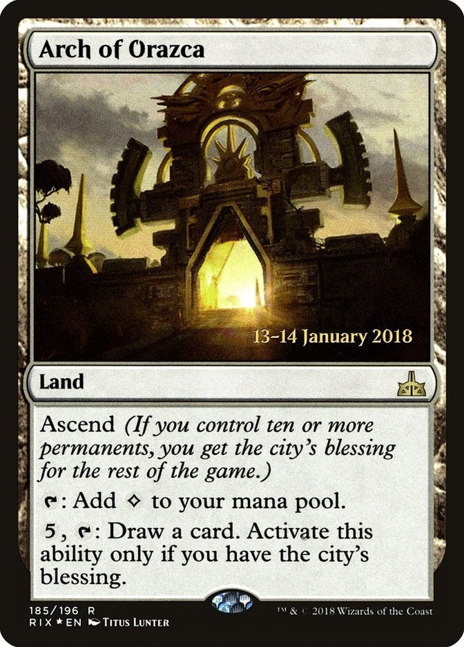 Image for Arch of Orazca (185) [Prerelease Cards]