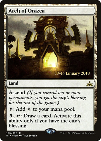 Image for Arch of Orazca (185) [Prerelease Cards]