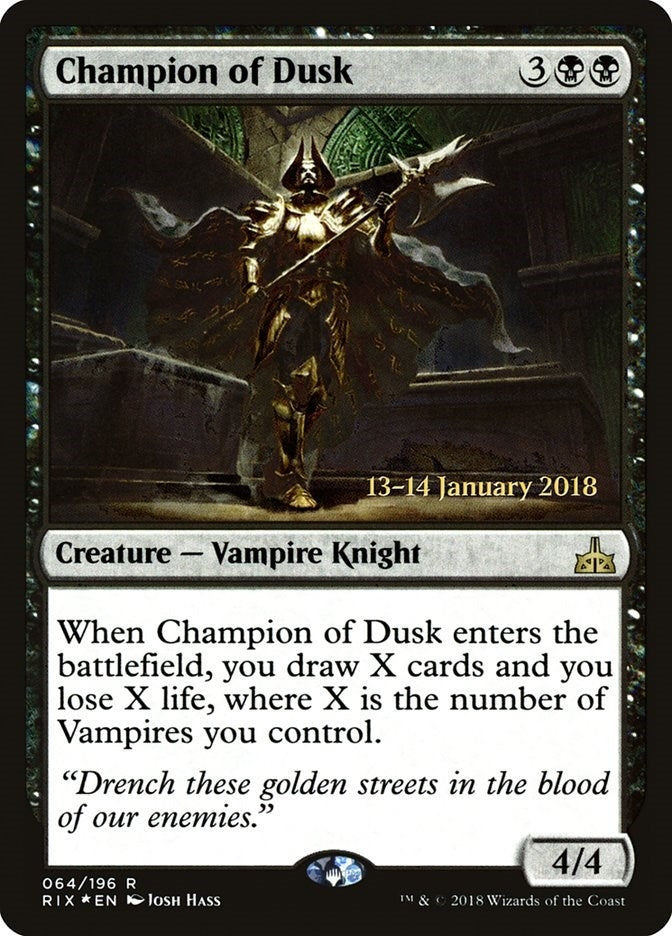 Image for Champion of Dusk (64) [Prerelease Cards]