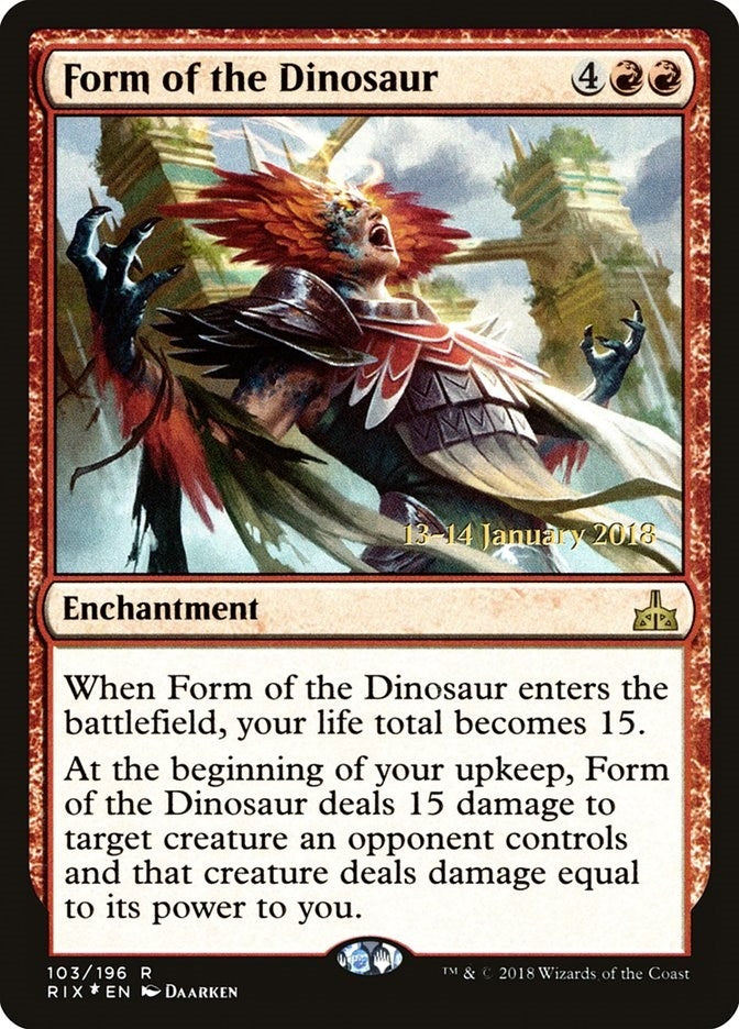 Image for Form of the Dinosaur (103) [Prerelease Cards]