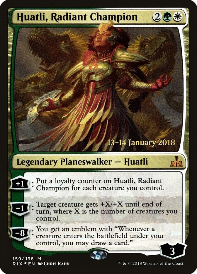Image for Huatli, Radiant Champion (159) [Prerelease Cards]