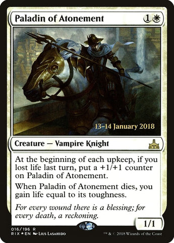 Image for Paladin of Atonement (16) [Prerelease Cards]