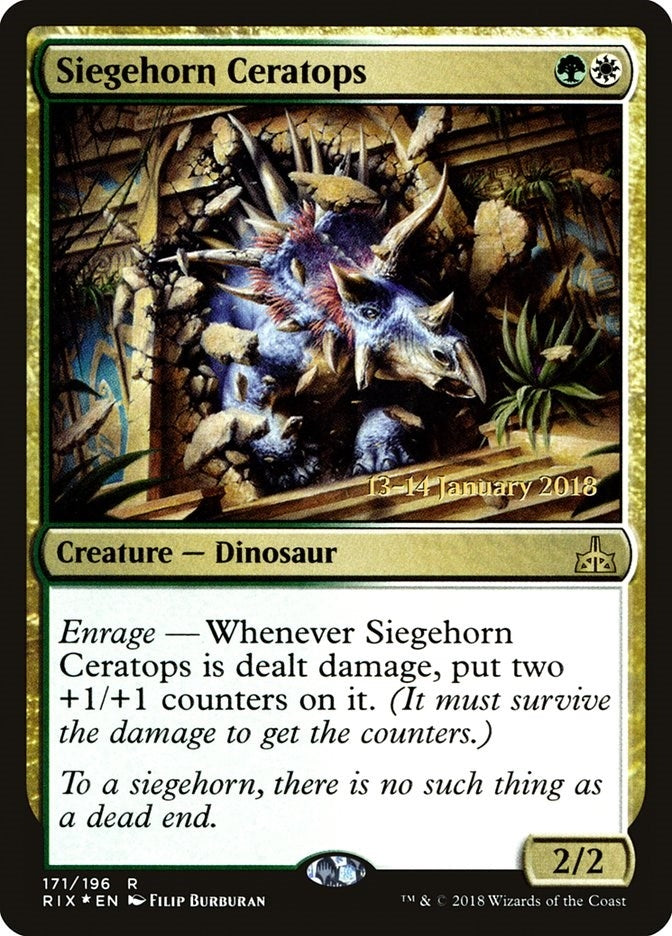 Image for Siegehorn Ceratops (171) [Prerelease Cards]