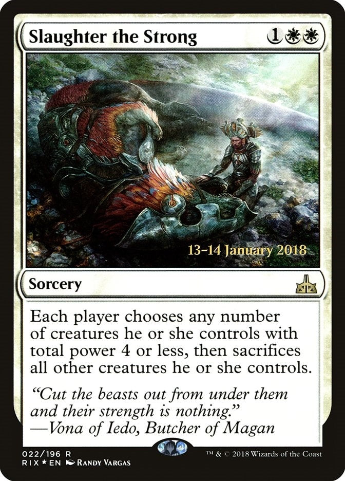 Image for Slaughter the Strong (22) [Prerelease Cards]