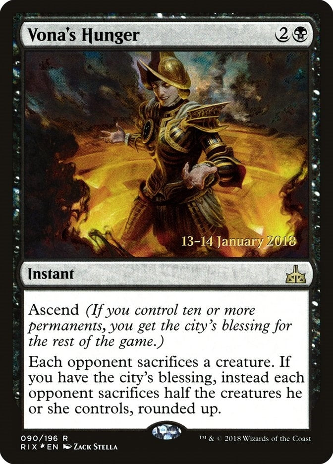 Image for Vona's Hunger (90) [Prerelease Cards]