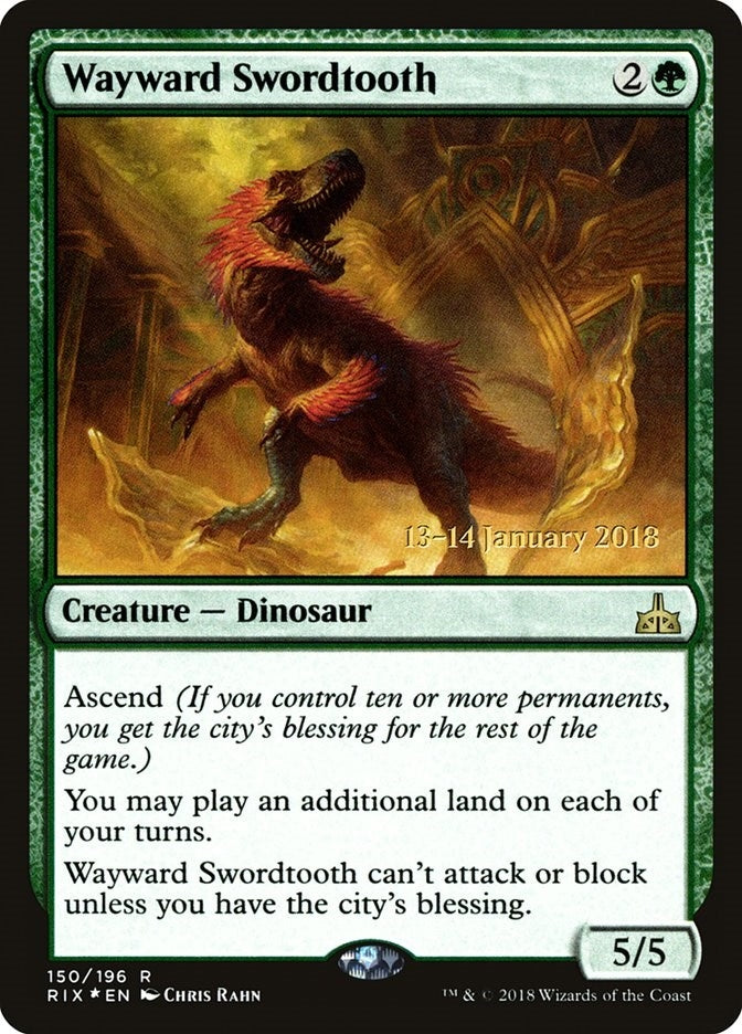 Image for Wayward Swordtooth (150) [Prerelease Cards]