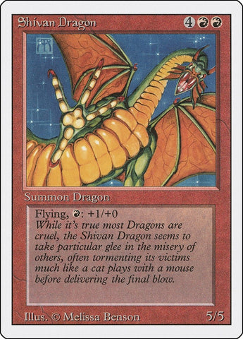 Image for Shivan Dragon - Magic: The Gathering