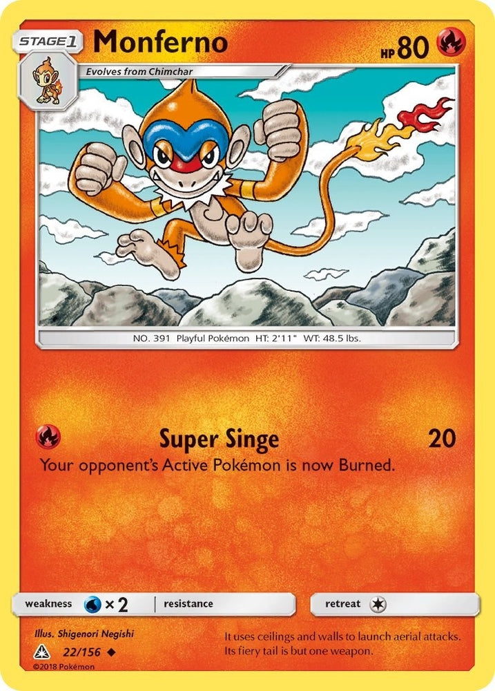 Image for Monferno (22/156) [SM - Ultra Prism]