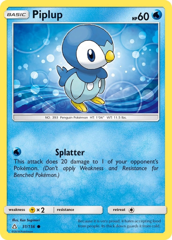 Image for Piplup (31) (31/156) [SM - Ultra Prism]