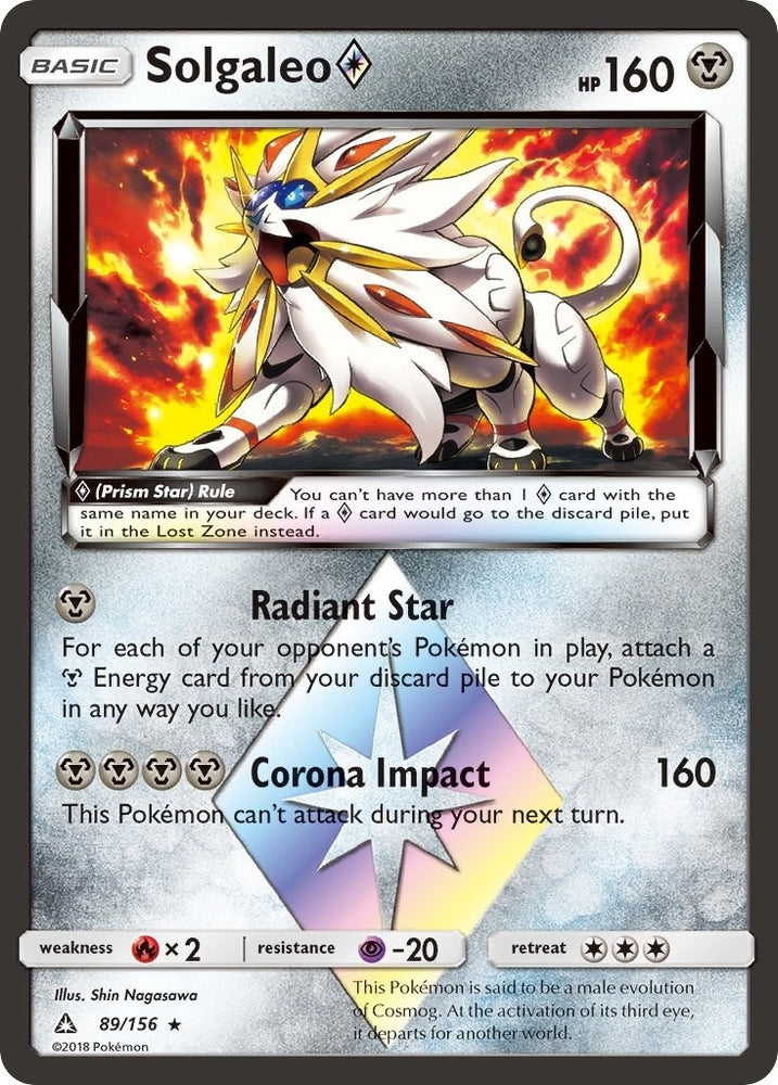 Image for Solgaleo Prism Star (89/156) [SM - Ultra Prism]