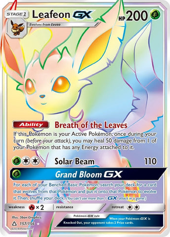 Image for Leafeon GX (Secret Rare) (157/156) [SM - Ultra Prism]
