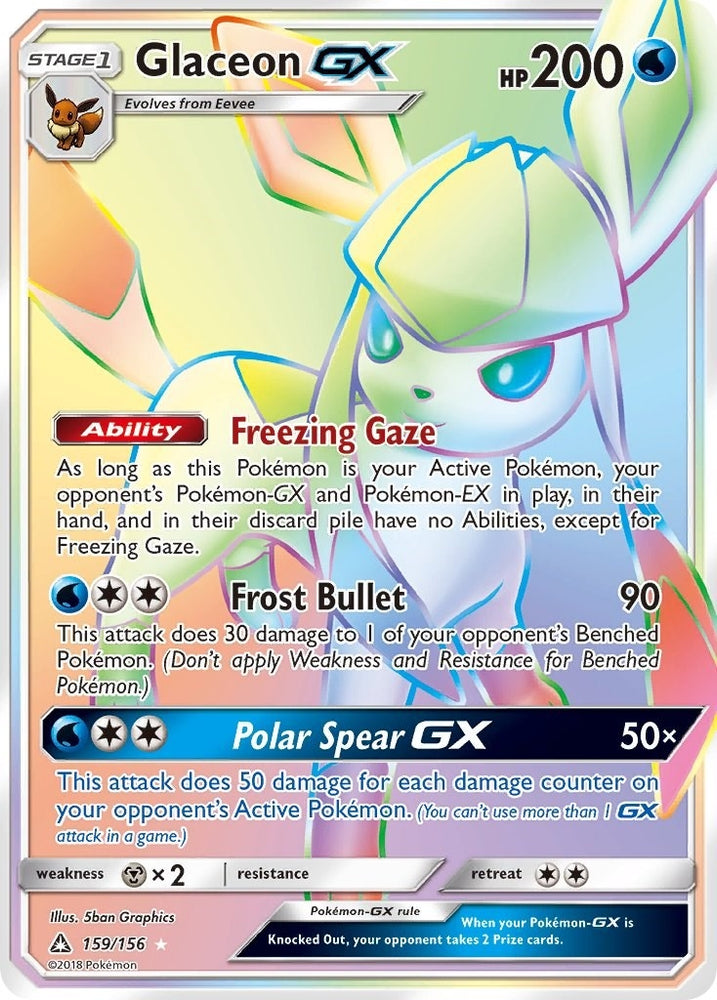 Image for Glaceon GX (Secret Rare) (159/156) [SM - Ultra Prism]
