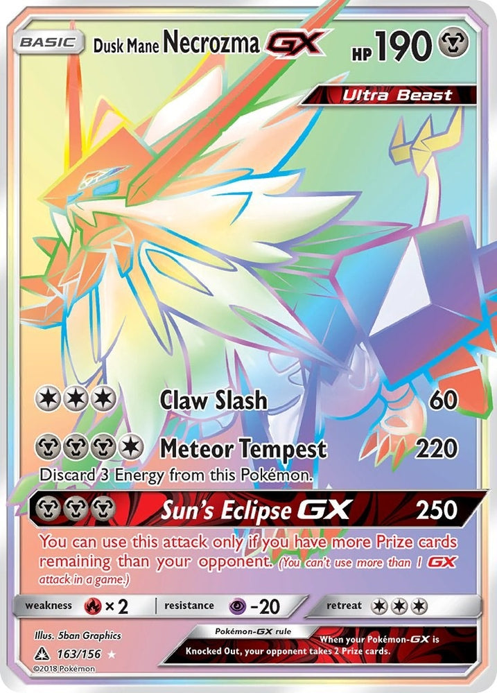Image for Dusk Mane Necrozma GX (Secret Rare) (163/156) [SM - Ultra Prism]