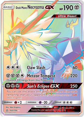 Image for Dusk Mane Necrozma GX (Secret Rare) (163/156) [SM - Ultra Prism]