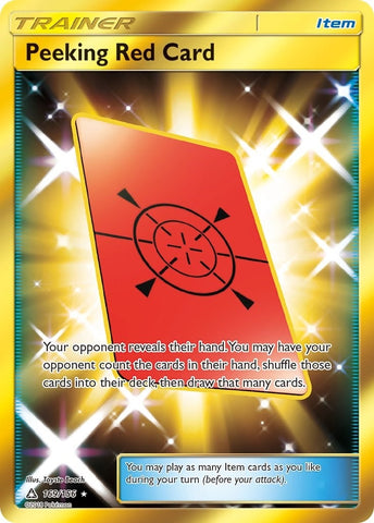 Image for Peeking Red Card (Secret Rare) (169/156) [SM - Ultra Prism]
