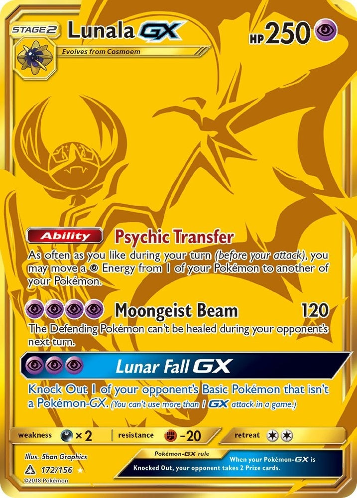 Image for Lunala GX (Secret Rare) (172/156) [SM - Ultra Prism]