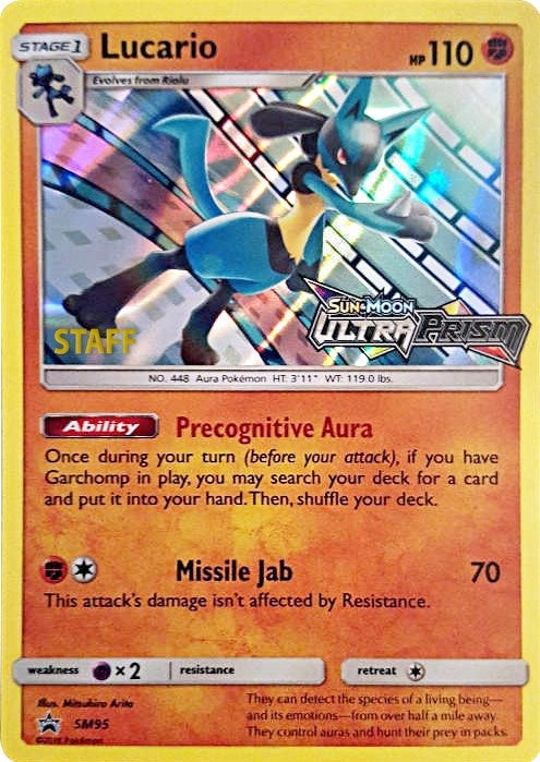 Image for Lucario - SM95 (Prerelease) [Staff] (SM95) [SM Promos]