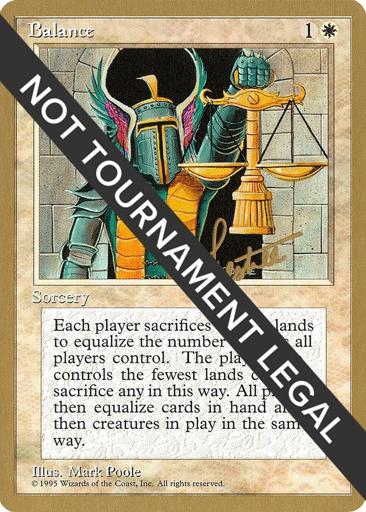 Image for Balance - 1996 Bertrand Lestree (4ED) [World Championship Decks]