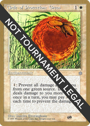 Image for Circle of Protection: Green - 1996 Bertrand Lestree (ICE) (SB) [World Championship Decks]