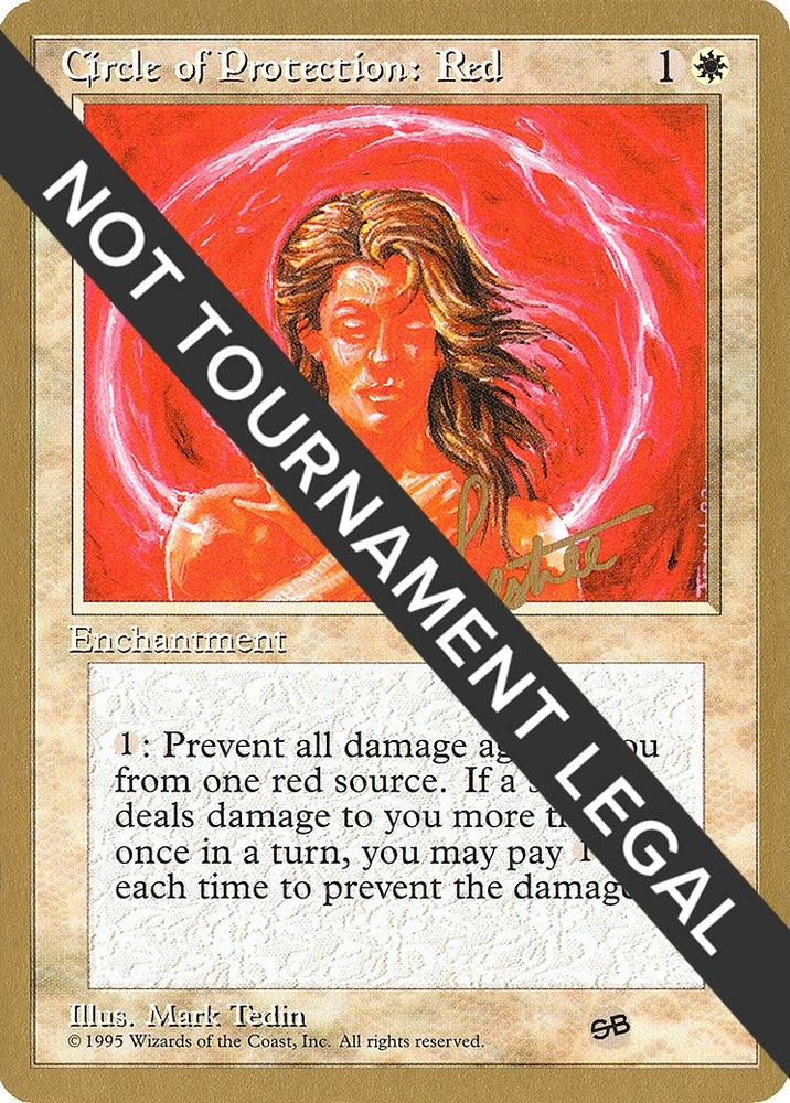 Image for Circle of Protection: Red - 1996 Bertrand Lestree (4ED) (SB) [World Championship Decks]