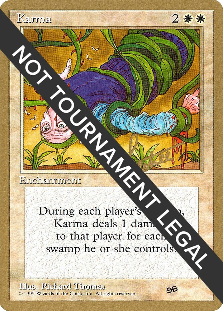 Image for Karma - 1996 Bertrand Lestree (4ED) (SB) [World Championship Decks]