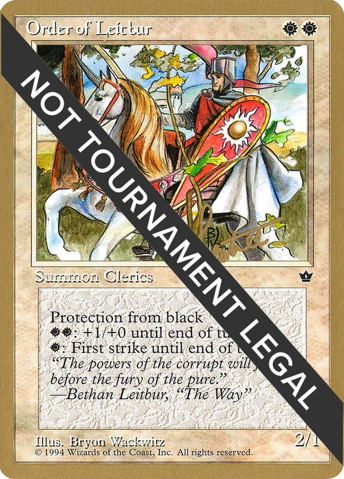 Image for Order of Leitbur (Male) - 1996 Bertrand Lestree (FEM) [World Championship Decks]