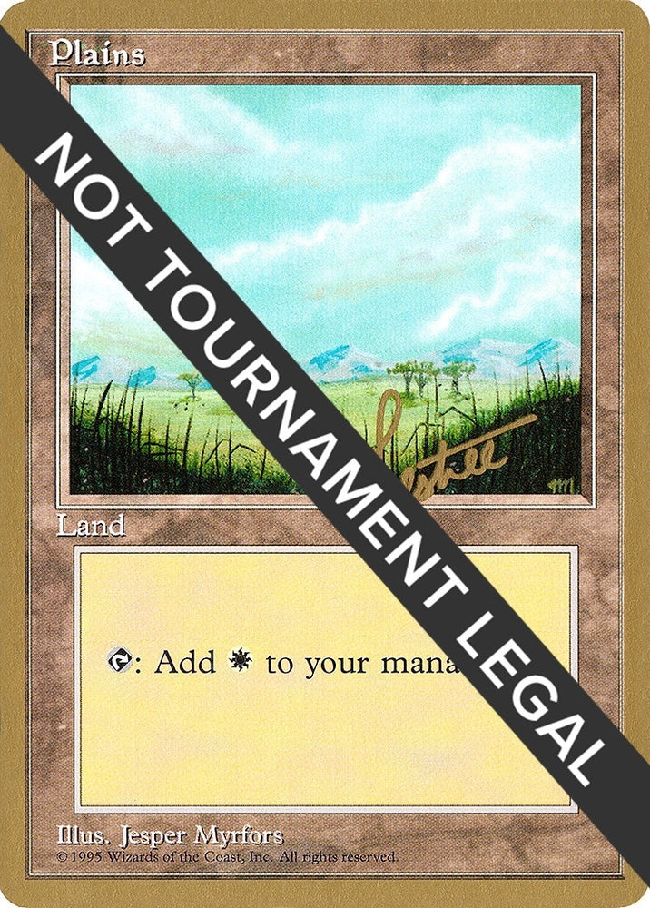 Image for Plains (B) - 1996 Bertrand Lestree (4ED) [World Championship Decks]