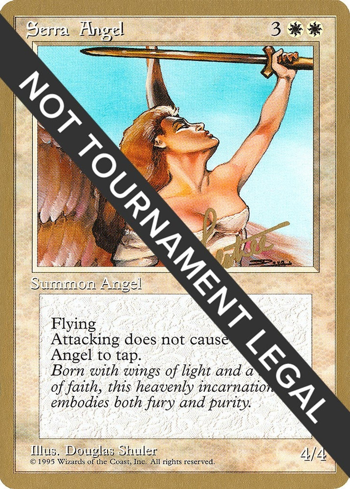 Image for Serra Angel - 1996 Bertrand Lestree (4ED) [World Championship Decks]