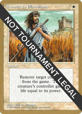 Image for Swords to Plowshares - 1996 Bertrand Lestree (4ED) [World Championship Decks]