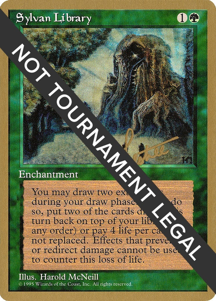 Image for Sylvan Library - 1996 Bertrand Lestree (4ED) - Magic: The Gathering