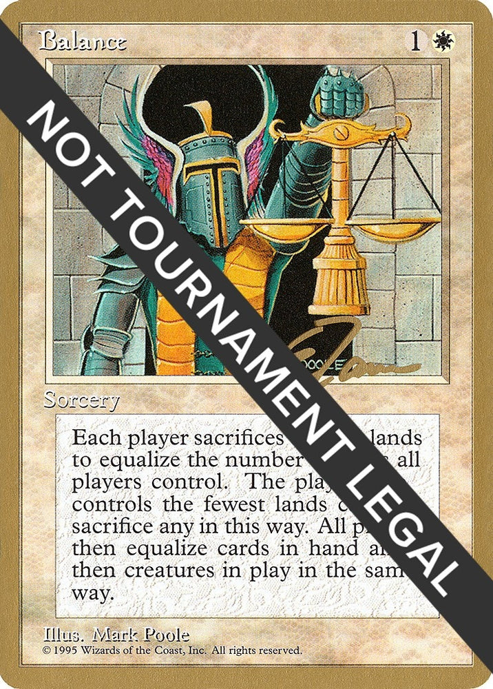 Image for Balance - 1996 Eric Tam (4ED) [World Championship Decks]