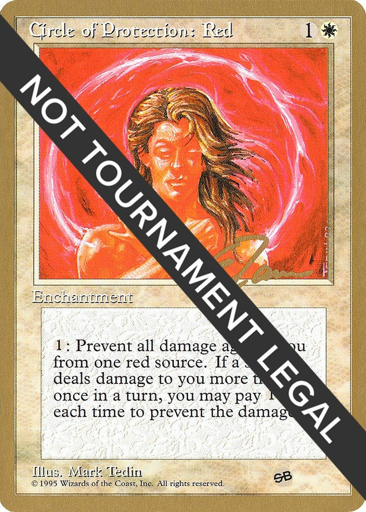 Image for Circle of Protection: Red - 1996 Eric Tam (4ED) (SB) [World Championship Decks]