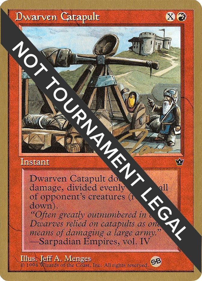 Image for Dwarven Catapult - 1996 Eric Tam (FEM) (SB) [World Championship Decks]