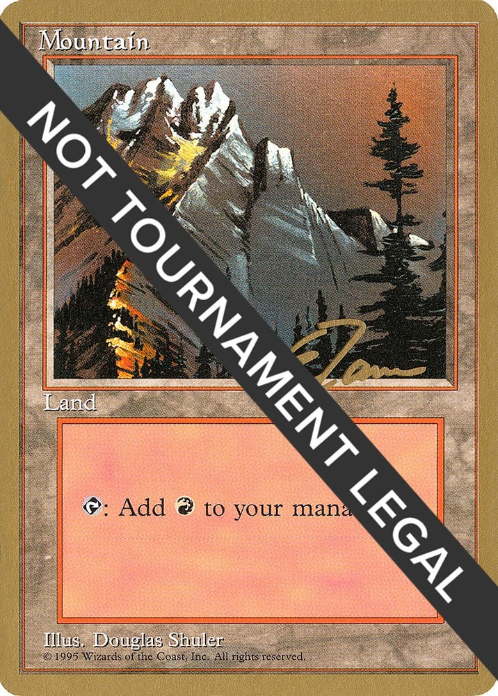 Image for Mountain (A) - 1996 Eric Tam (4ED) [World Championship Decks]