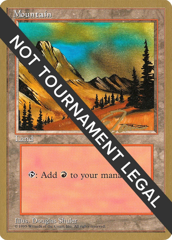 Image for Mountain (C) - 1996 Eric Tam (4ED) [World Championship Decks]
