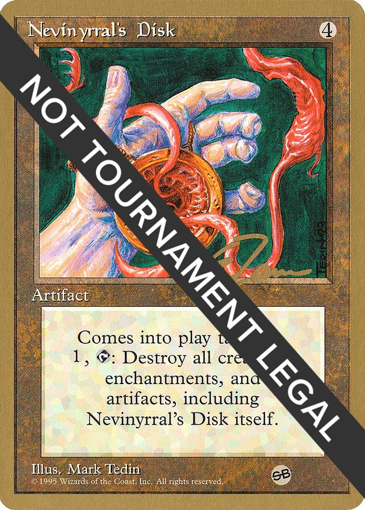 Image for Nevinyrral's Disk - 1996 Eric Tam (4ED) (SB) [World Championship Decks]