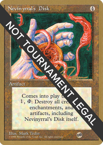 Image for Nevinyrral's Disk - 1996 Eric Tam (4ED) (SB) [World Championship Decks]