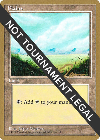 Image for Plains (A) - 1996 Eric Tam (4ED) [World Championship Decks]