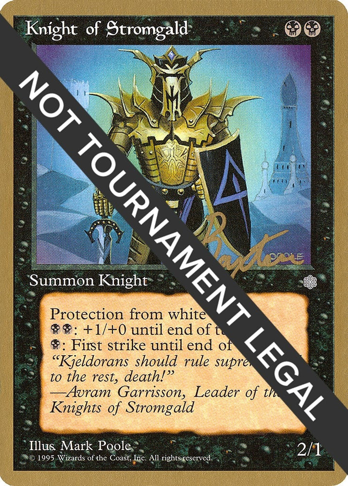 Image for Knight of Stromgald - 1996 George Baxter (ICE) [World Championship Decks]