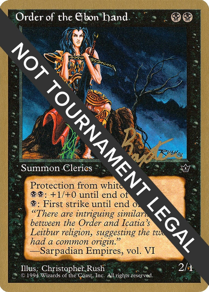 Image for Order of the Ebon Hand (Rush) - 1996 George Baxter (FEM) [World Championship Decks]