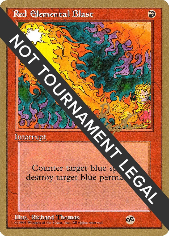 Image for Red Elemental Blast - 1996 George Baxter (4ED) (SB) [World Championship Decks]