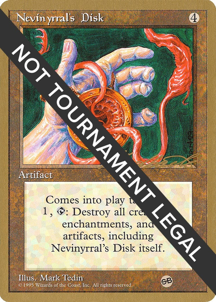 Image for Nevinyrral's Disk - 1996 Leon Lindback (4ED) (SB) [World Championship Decks]