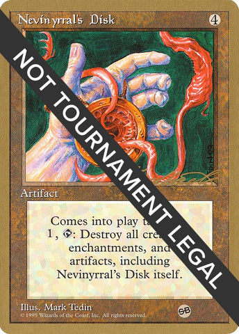 Image for Nevinyrral's Disk - 1996 Leon Lindback (4ED) (SB) [World Championship Decks]