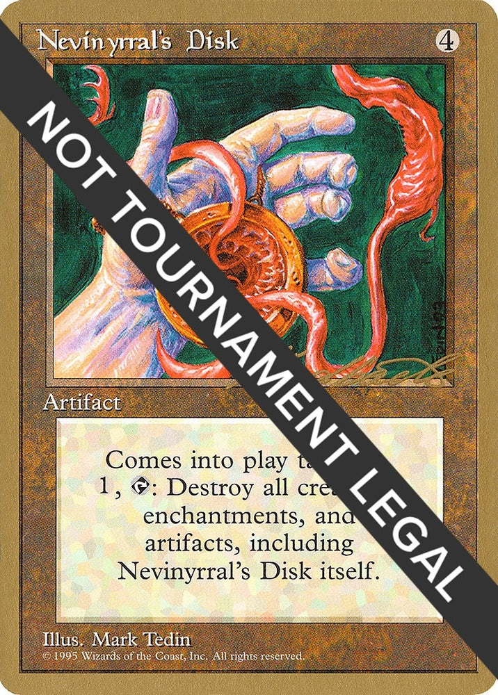 Image for Nevinyrral's Disk - 1996 Leon Lindback (4ED) [World Championship Decks]